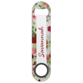 Trendy Vintages rotes und rosa Speed Flaschenöffner (Vorderseite)
