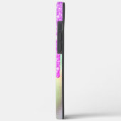 Trendy Violet Glitzer Tropfens Holographic Case-Mate iPhone Hülle (Rückseite / Links)