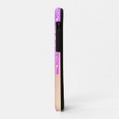 Trendy Violet Glitzer Tropfens Ombre Holographic Case-Mate iPhone Hülle (Hinten/Links)