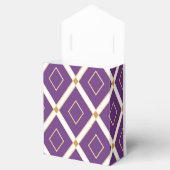 Trendy Violet Lila Dynamic Gemustert Geschenkschachtel (Geöffnet)