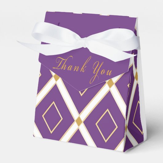 Trendy Violet Lila Dynamic Gemustert Geschenkschachtel (Vorderseite)