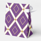 Trendy Violet Lila Dynamic Gemustert Geschenkschachtel (Rückseite)