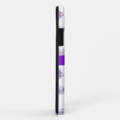 Trendy violette Blumen Muster iPhone Case (Hinten/Rechts)
