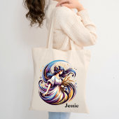 Trendy Virgo Watercolor Zodiac Design Tragetasche