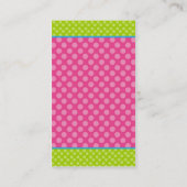 Trendy Visitenkarte (Rückseite)