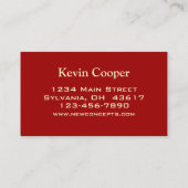 Trendy Visitenkarte (Rückseite)