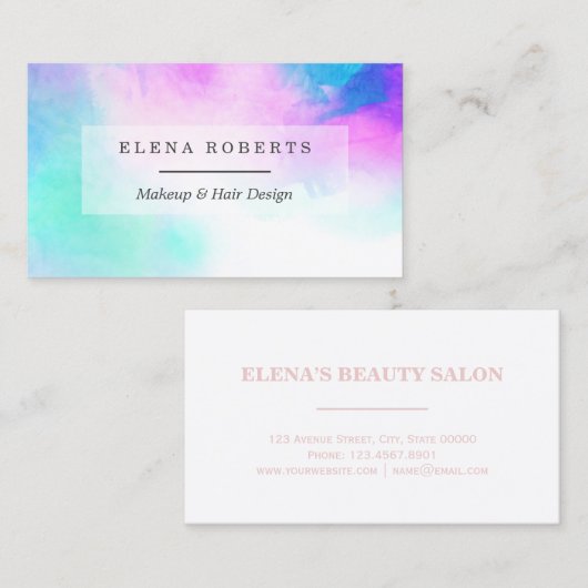 Trendy Visitenkarte (Vorne/Hinten)