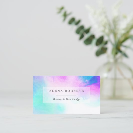 Trendy Visitenkarte (Stehend Vorderseite)