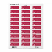 Trendy Viva Magenta Sea Muschel Beach Rücksendeadr (Vorne)