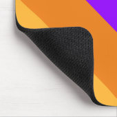 Trendy Vivid Bright Lila Orange Yellow Stripes Mousepad (Ecke)