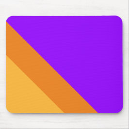 Trendy Vivid Bright Lila Orange Yellow Stripes Mousepad