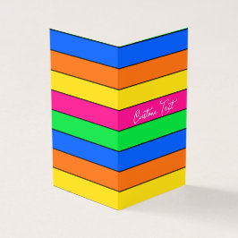 TRENDY VIVID SOLID STRIPE PATTERPINK CUSTOM TEXT