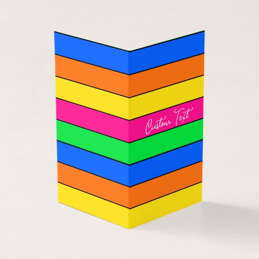 TRENDY VIVID SOLID STRIPE PATTERPINK CUSTOM TEXT (Vorderseite)