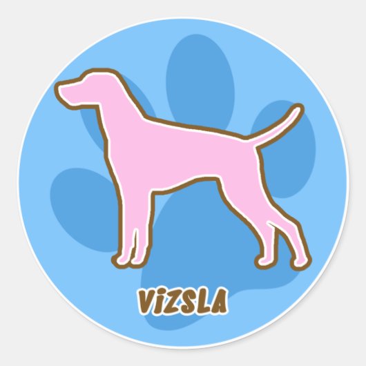 Trendy Vizsla Stickers (Vorderseite)