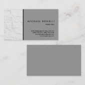 Trendy Wall Brick Gray Berufliche Visitenkarte (Vorne/Hinten)
