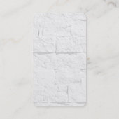 Trendy Wall Brick Rounded Corner Business Card Visitenkarte (Rückseite)