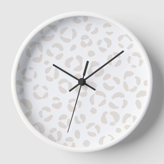Trendy Wall Clock Leopard Uhr (Vorderseite)