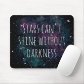 Trendy Wasserfarbe Starry Night Inspiration Zitat Mousepad (Mit Mouse)