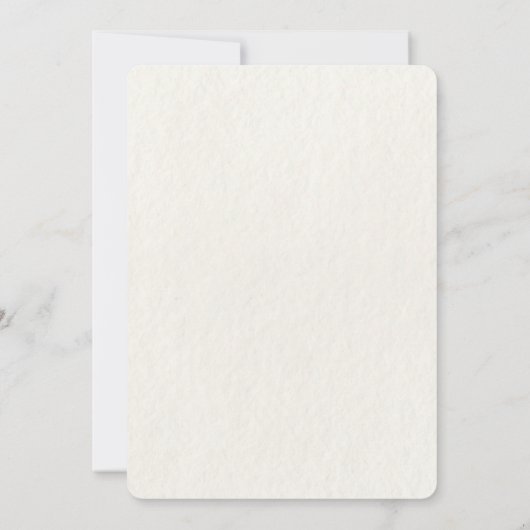 Trendy Watercolor Blume & Blätter Einladung (Rückseite)