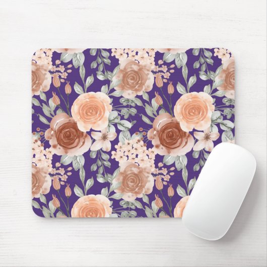 Trendy Watercolor Blume Mousepad (Mit Mouse)