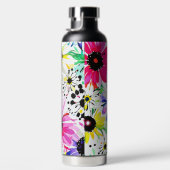 Trendy Watercolor Blume Trinkflasche (Rechts)