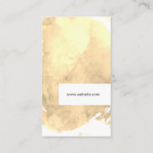 Trendy Watercolor Brushed Visitenkarte (Rückseite)