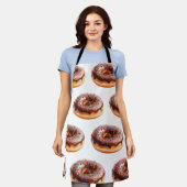 Trendy Watercolor Donut Pattern Schürze (Getragen)