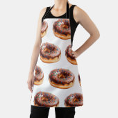 Trendy Watercolor Donut Pattern Schürze (InSitu)