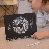 Trendy Watercolor Gemini Zodiac Journal Notizblock