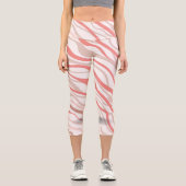 Trendy Watercolor Gemusterte Leggings (Vorderseite)