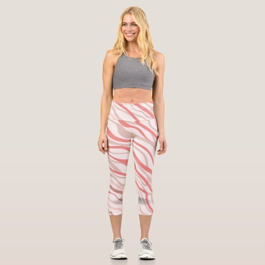 Trendy Watercolor Gemusterte Leggings (Vorderseite)