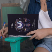 Trendy Watercolor Libra Zodiac Journal Notizblock