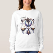 Trendy Watercolor Libra Zodiac Sweatshirt (Vorderseite)