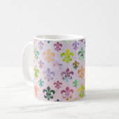 Trendy Watercolor Lilie Pattern Kaffeetasse (Vorderseite Links)