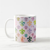 Trendy Watercolor Lilie Pattern Kaffeetasse (Links)