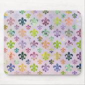 Trendy Watercolor Lilie Pattern Mousepad (Vorne)