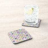Trendy Watercolor Lilie Pattern Untersetzer (Rechte Seite)