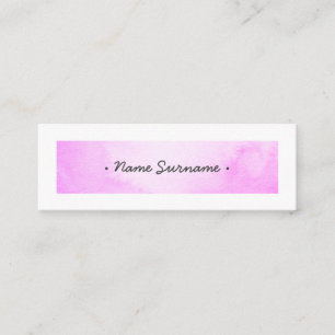 Trendy Watercolor schüren lila Minigeschäftskart Mini Visitenkarte