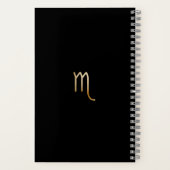 Trendy Watercolor Scorpio Zodiac Journal Notizblock (Rückseite)