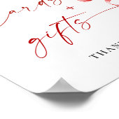 Trendy Watercolor Strawberry Baby Cards und Gesche Poster (Ecke)