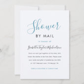 Trendy Watercolor Streifen Dusche nach Mail Einladung (Vorderseite)