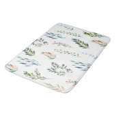 Trendy Watercolor Verlassend Elemente Badematte (Schrägansicht)