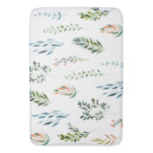 Trendy Watercolor Verlassend Elemente Badematte (Vorderseite Vertikal)