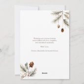 Trendy Watercolor Weihnachten außerhalb des Fotos (Rückseite)