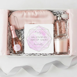 Trendy Waterecolor Diamond | Seid meine Trauzeugin Einladung