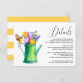 Trendy Watering kann Blume die Details Karte Hochz (Vorne/Hinten)
