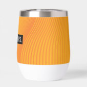 TRENDY WAVE moderne gekrümmte Linien hell orange (Rückseite)