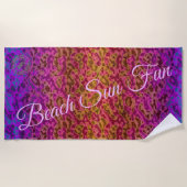 Trendy Waves Strandtuch (Vorderseite)