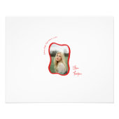 Trendy Wavy Red Graduation Party Signing Guest Fotodruck (Vorne)