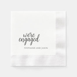 Trendy We are Verlobt Paper Napkin Serviette